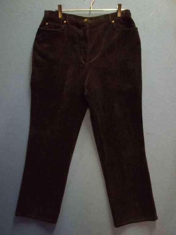 Black Corduroy Pants - Size 42 * Quality Brand